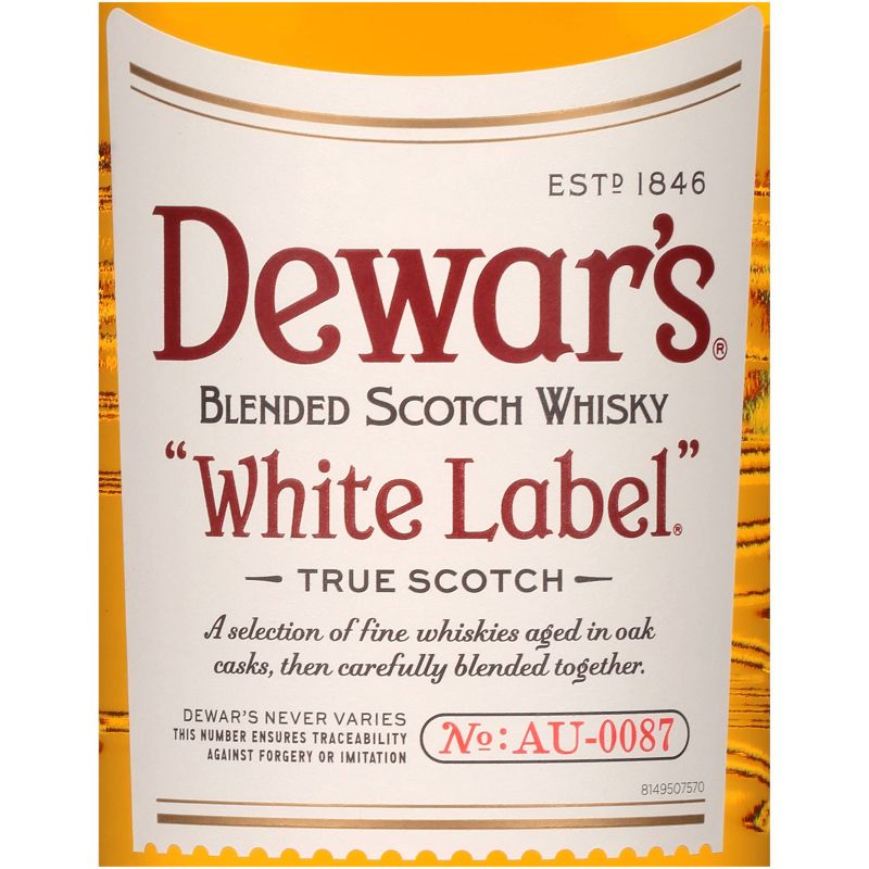 Dewar's White Label Blended Scotch Whisky - 750ml Bottle