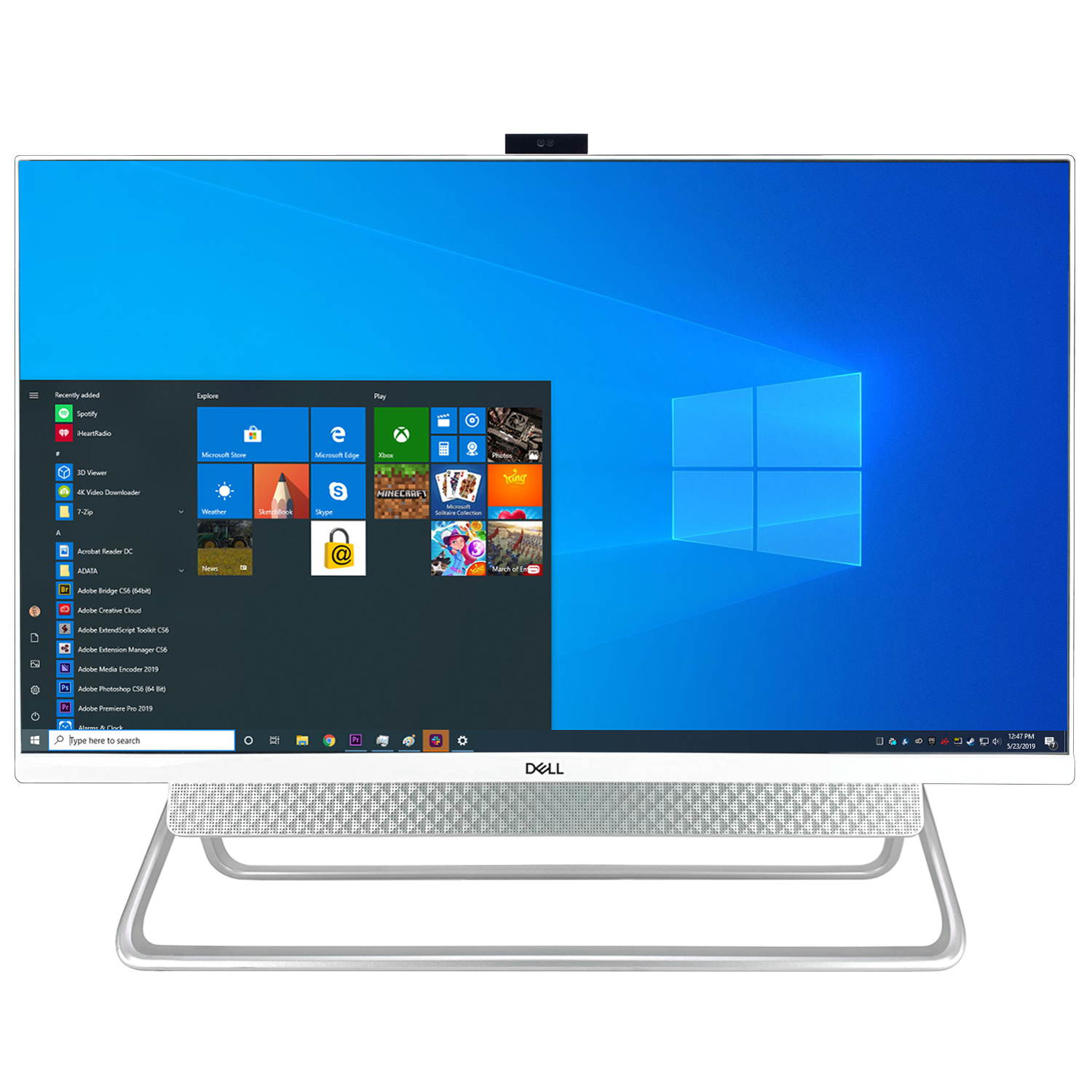 Dell Inspiron 7700 27" FHD Touch All-in-One Desktop - 11th Gen Intel Core i7-1165G7 up to 4.7 GHz CPU, 64GB RAM, 512GB SSD, NVIDIA GeForce MX330, USB Hub, Windows 10 Home