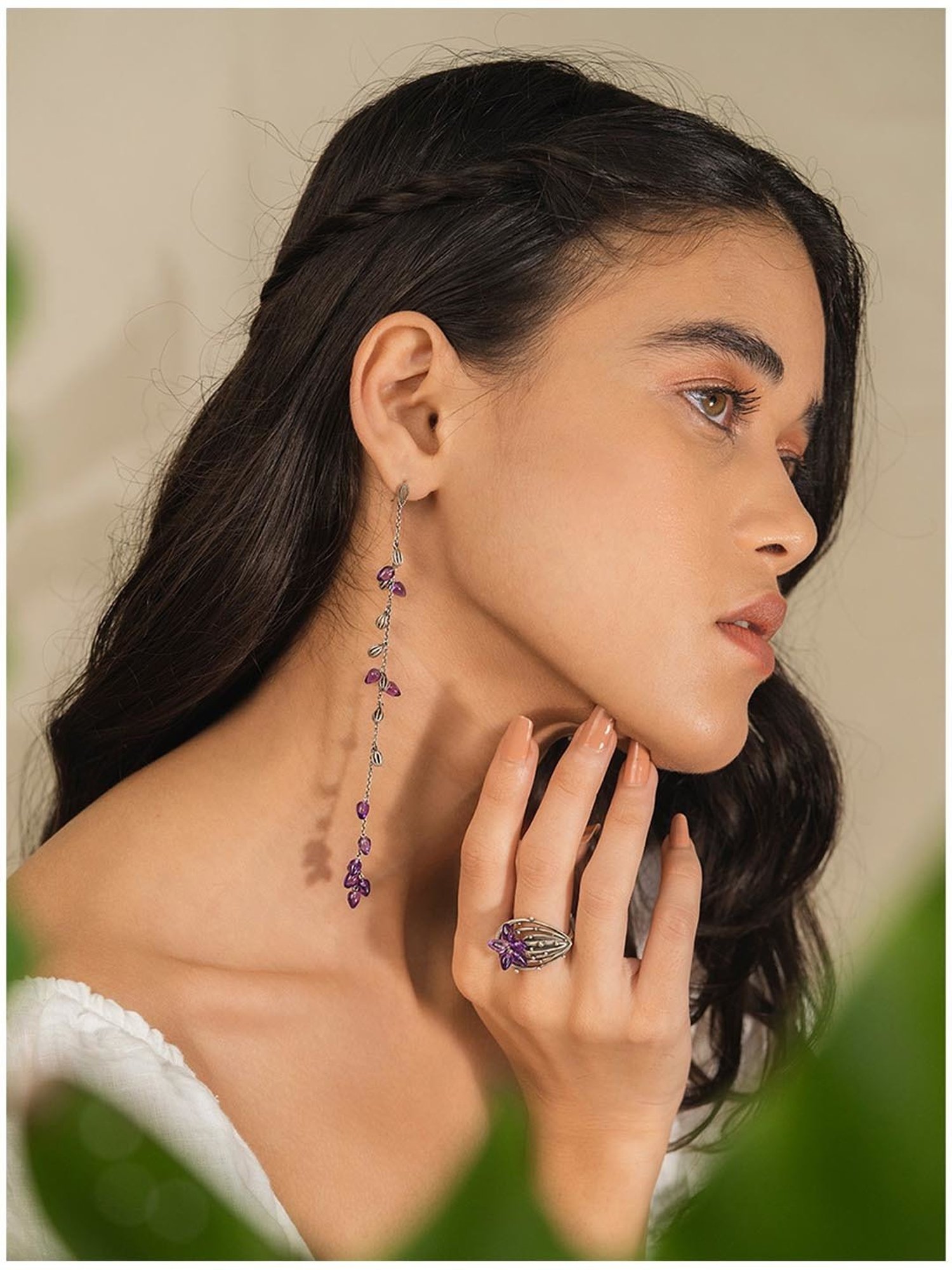 Shaya 92.5 Sterling Silver Mammilaria Bloom Earrings for Women