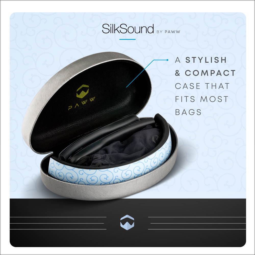 Paww SilkSound Headphones - Stylish Foldable Paww SilkSound Headphones - Stylish Foldable On-Ear Wireless Bluetooth Handsfree Calling with 8 Hours Playtime for Work Travel or Outdoor Use