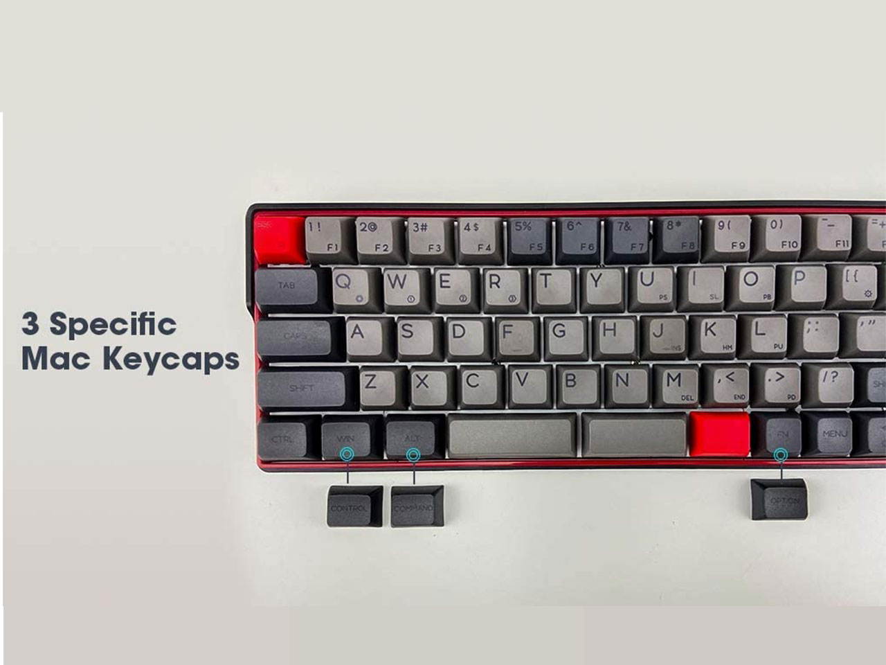 KEMOVE 64-66 Sakura Bluetooth 5.1 Hot-swappable Convertible 60% RGB Mechanical Gaming Keyboard - Wireless/Wired Mode, 100% PBT Keycaps, Full Keys Programmable for Win/Mac(Gateron Optical Red Switch)