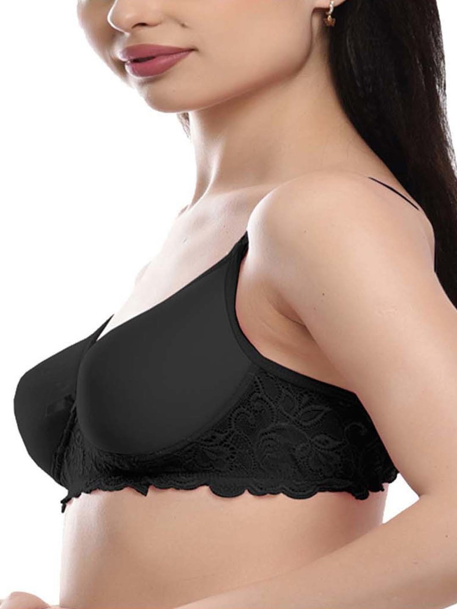 FIMS: Fashion is my Style Multicolored Lace Work Push-Up Bras - Pack Of 4