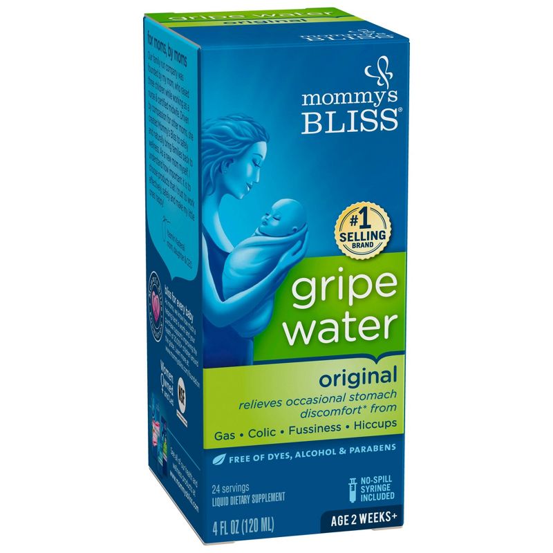 Mommy's Bliss Gripe Water for Babies with Gas, Colic or Stomach Discomfort - 4 fl oz