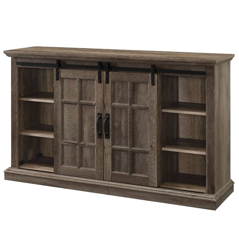 55" Colton Infrared Media Electric Fireplace Aged Oak Finish - Muskoka