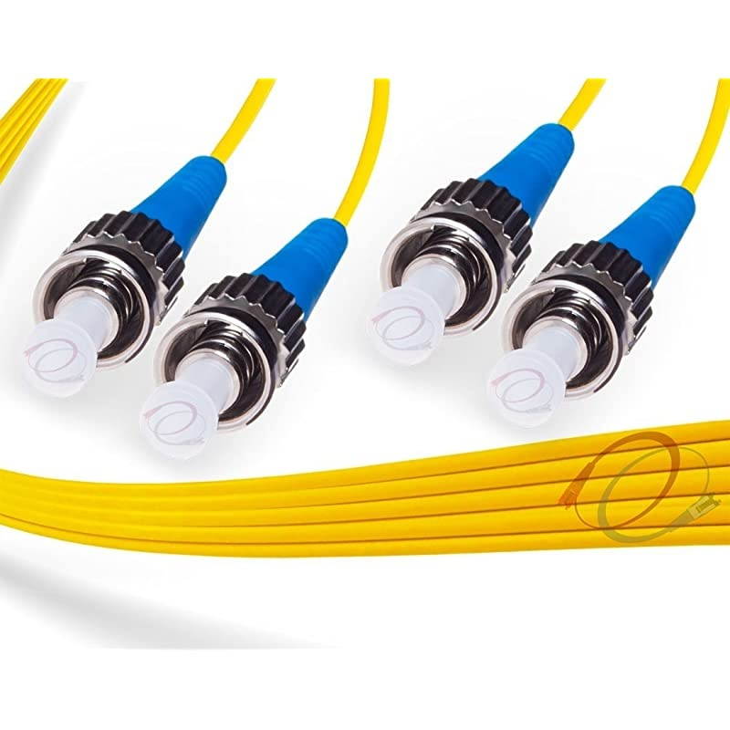 125M OS2 ST ST Fiber Patch Cable | 10Gb Duplex 9125 ST to ST Singlemode Jumper 125 Meter 41010ft | Length Options 05M300M | 1gb 10gb stst smf dx sfp 10gbase lr Yellow ofnr