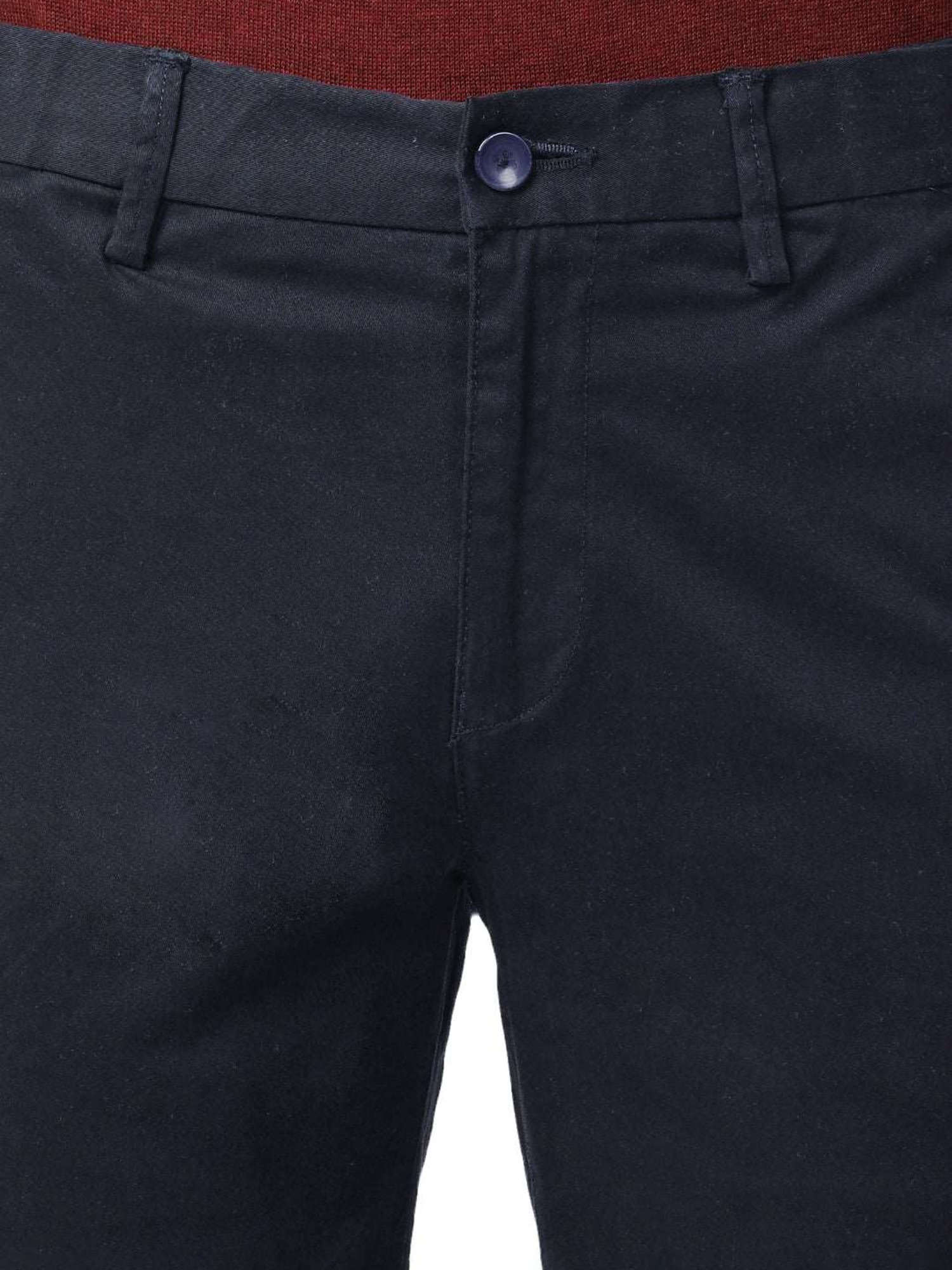 MinusOne Navy Regular Fit Chinos