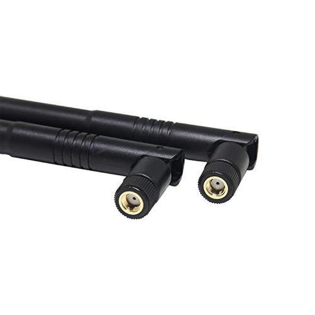 Wireless Antenna, Ancable 9dbi 2.4Ghz/5.8Ghz Dual Band Omni High Gain Antenna - Black, 2-Pack