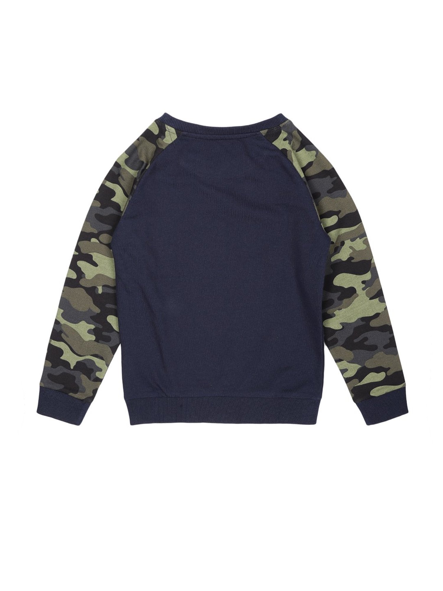 Mothercare Kids Navy Embellished Full Sleeves Sweatshirt