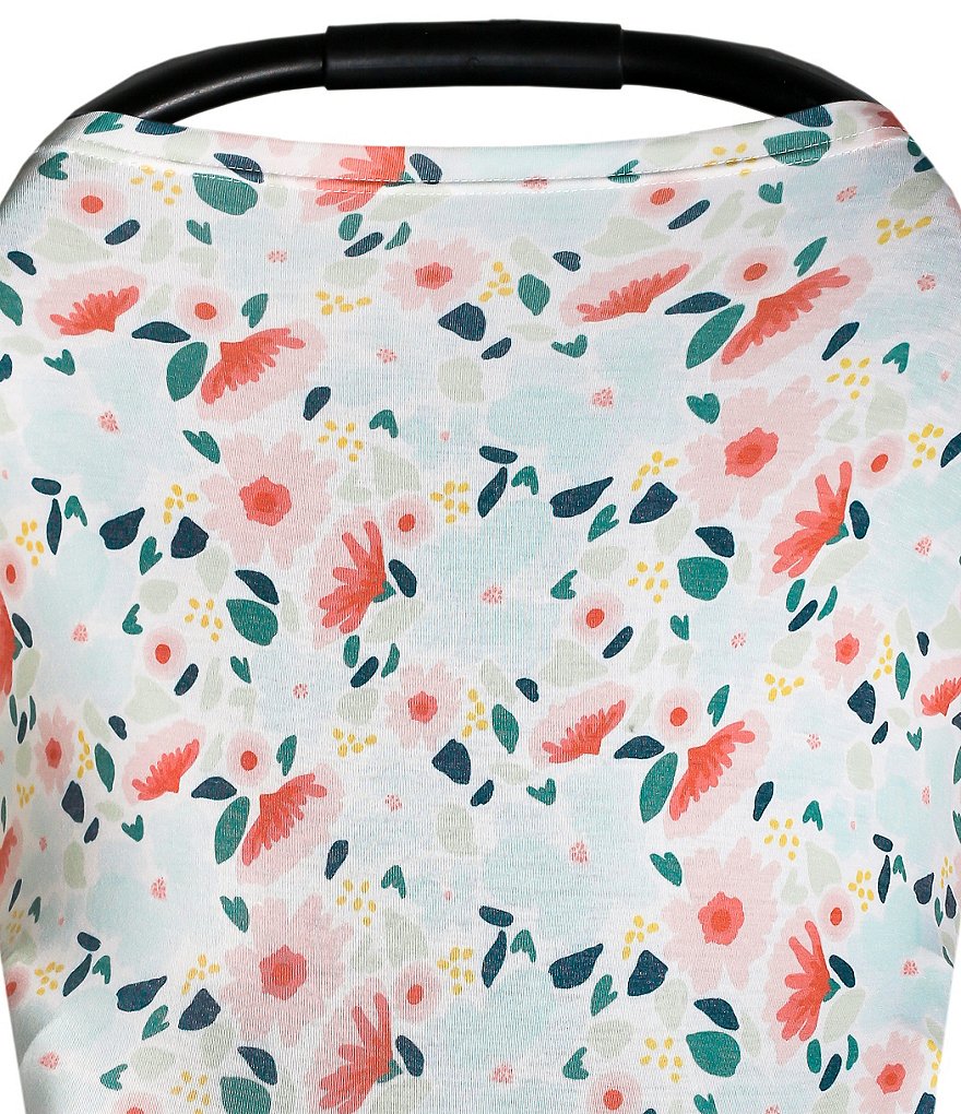 Copper Pearl Baby Girls Leilani Floral Print 5-In-1 Multi-Use Cover