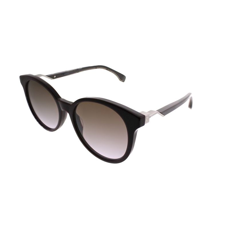 Fendi  S85 QR Womens Round Sunglasses Burgundy 52mm