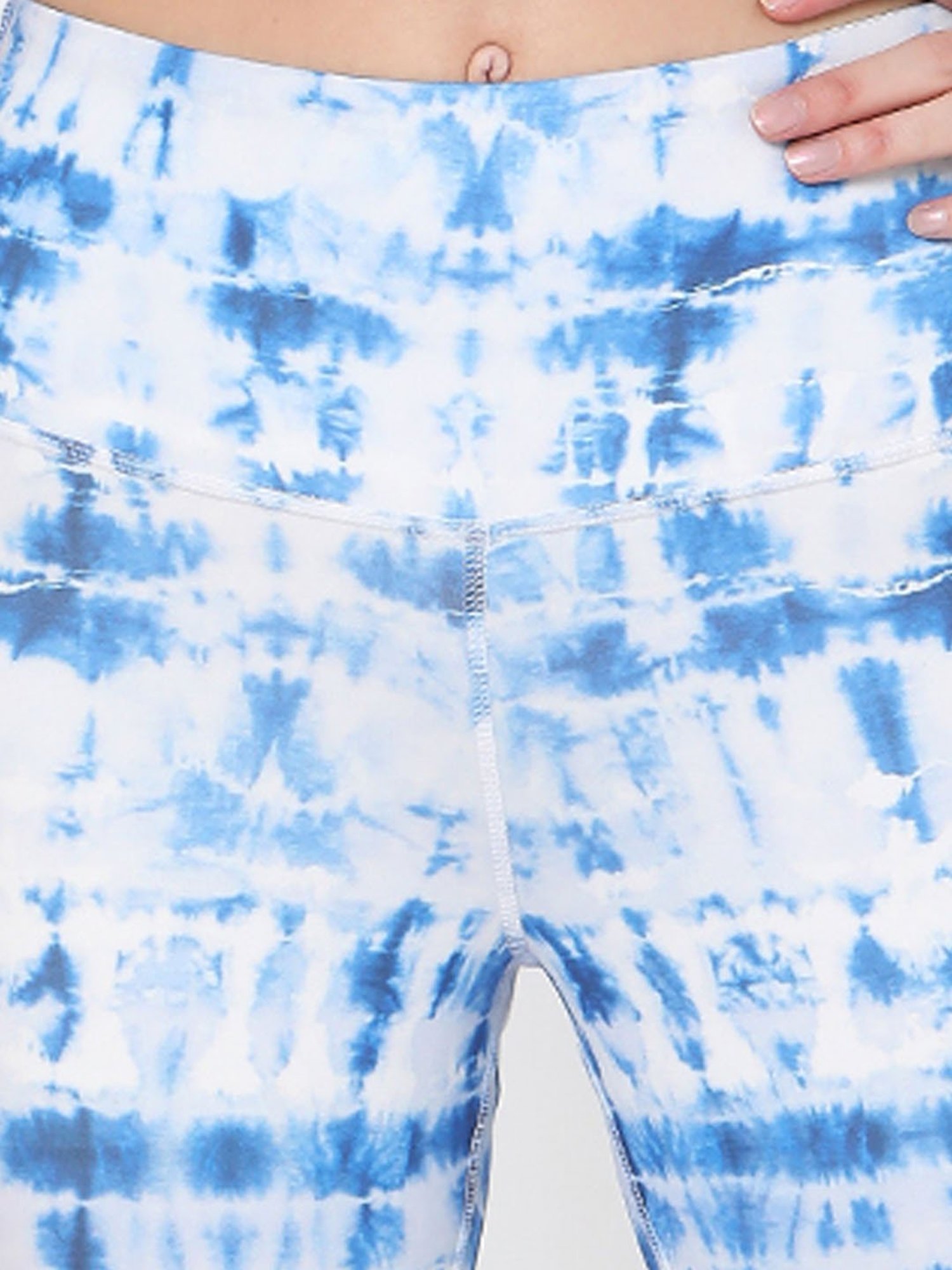 SILVERTRAQ Blue Tie - Dye Leggings