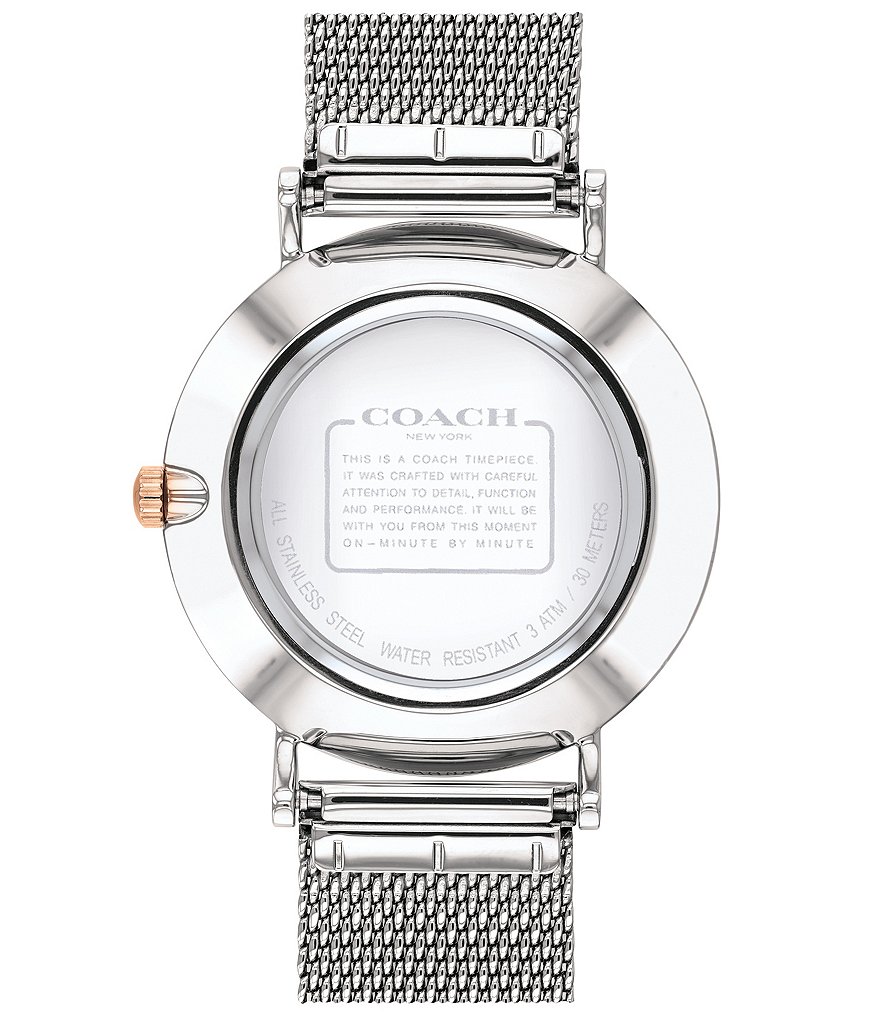 COACH Perry Silver Mesh Bracelet Watch