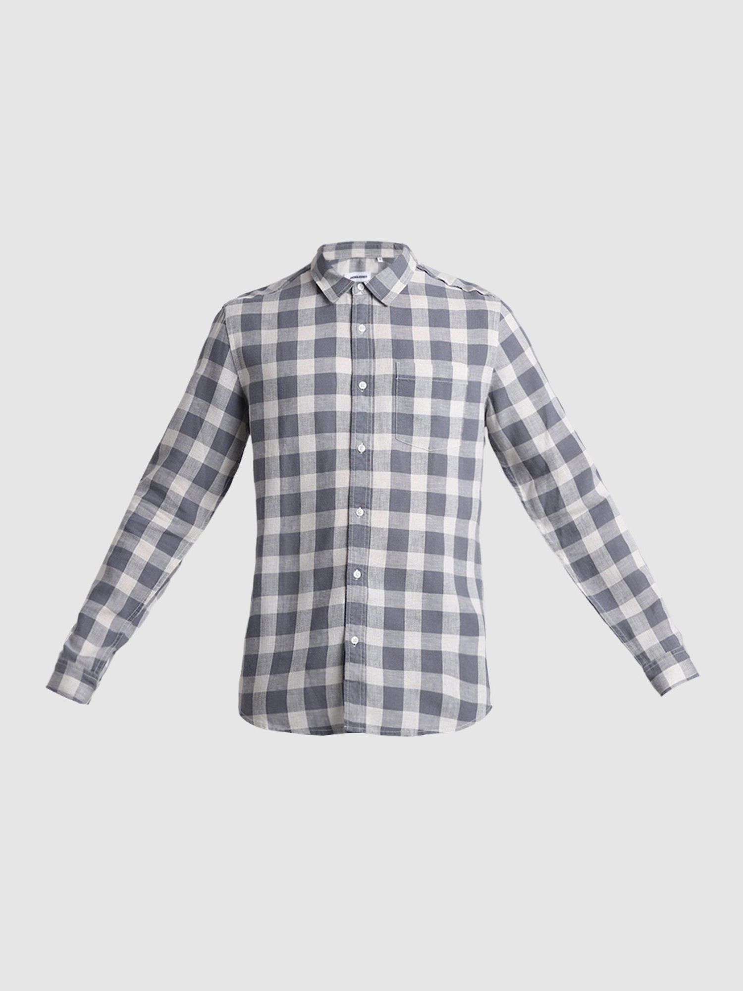 Jack & Jones Smoked Pearl Cotton Regular Fit Checks Shirt