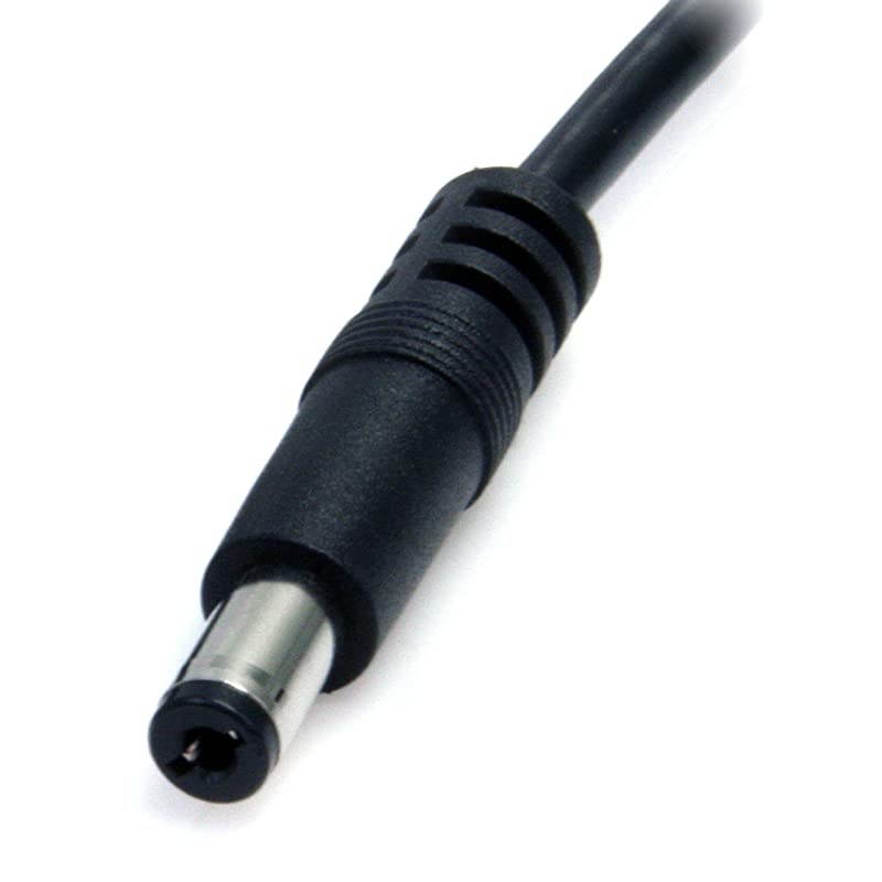 com 2m USB to Type M Barrel Cable - USB to 5.5mm 5V DC Cable - USB to Barrel Jack 5V DC Plug (USB2TYPEM2M) Black