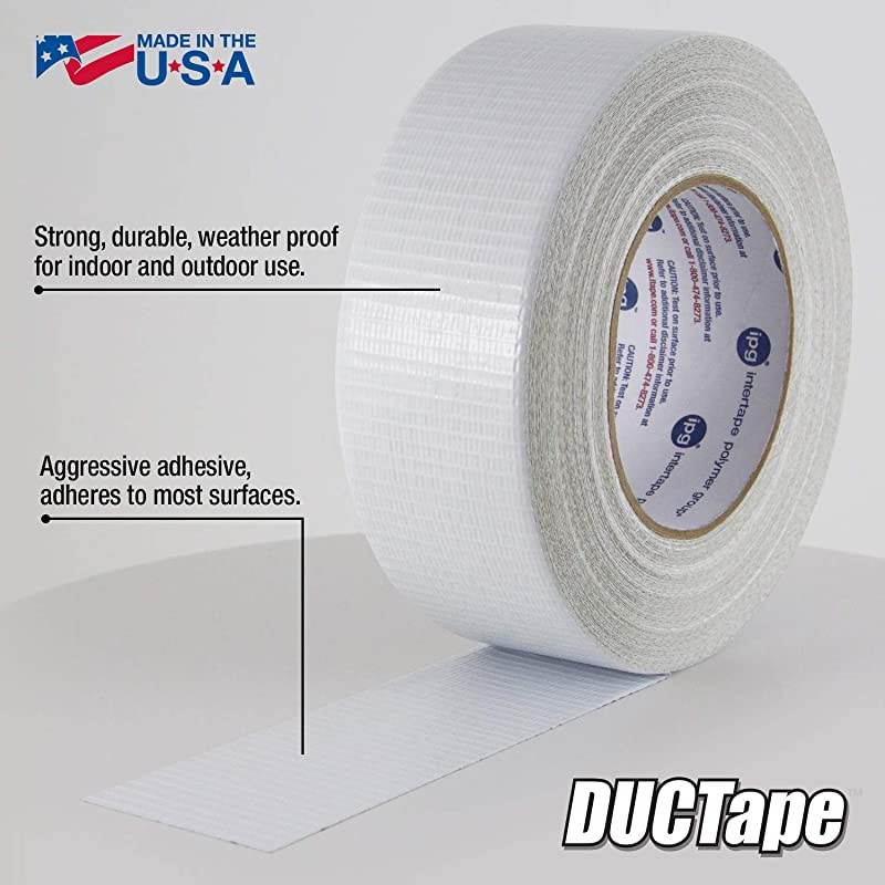 20CW 2 JobSite DUCTape Colored Duct Tape 188quot x 60 yd White
