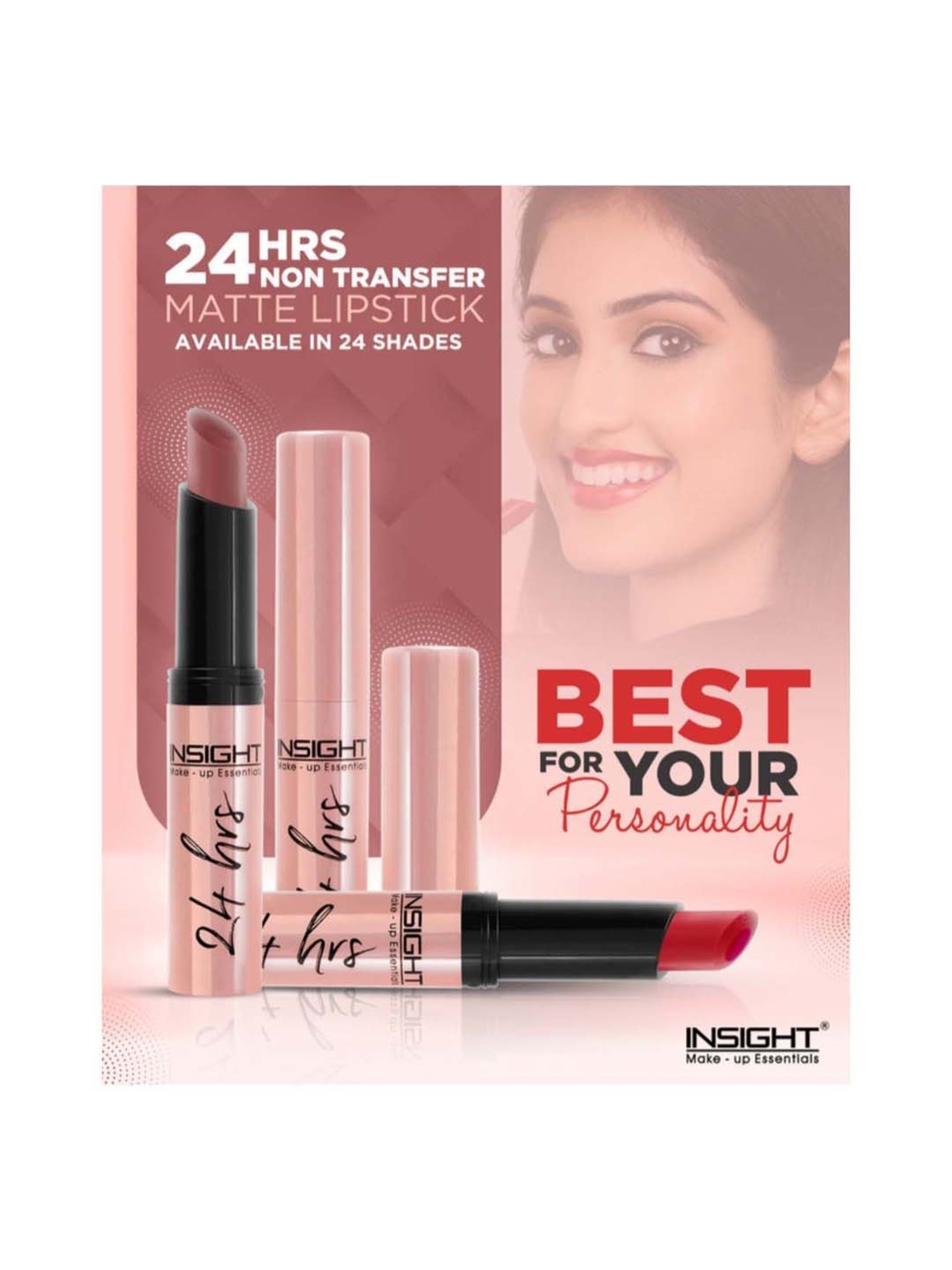 Insight Cosmetics 24 Hrs Non Transfer Matte Lipstick Versatile - 3 gm