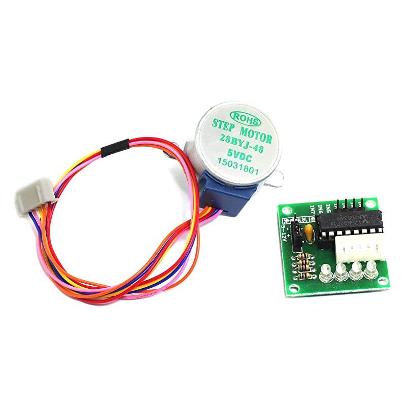 2Set 28BYJ48 DC 5V Geared Stepper Motor + ULN2003 Driver Test Module Board for Arduino