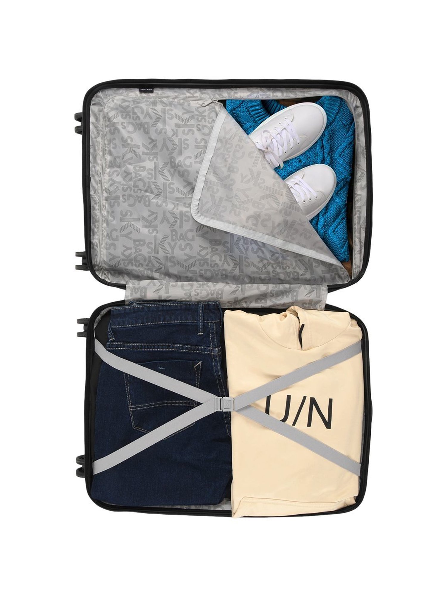 Skybags BEAT-PRO Green 8 Wheels Small Hard Cabin Trolley Bag