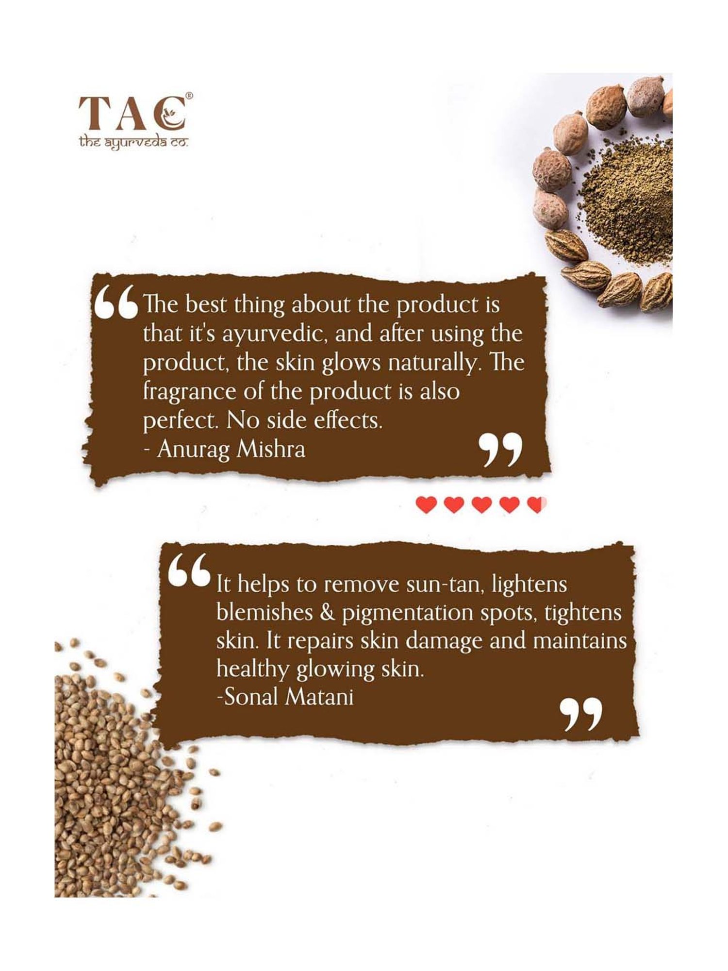 TAC - The Ayurveda Co. Illuminate & Detan Face Polisher Pack of 4