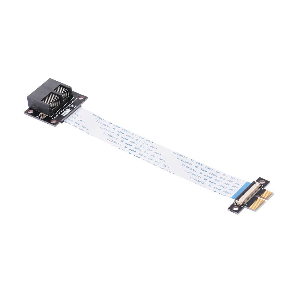 PCI-E 1X to 1X Extension Cable 36Pin Adapter Extender Flexible FPC Cable Horizonal Installation Connector