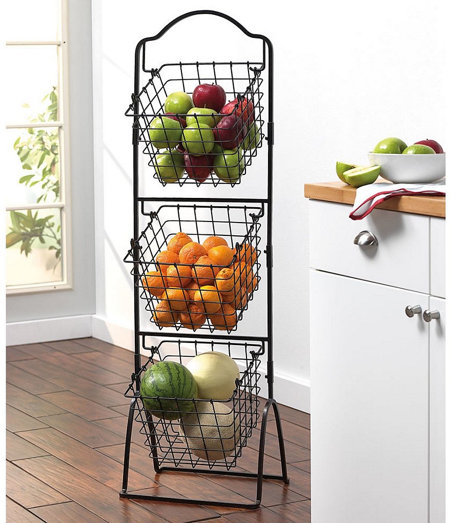 Gourmet Basics by Mikasa Avilla Picnic Plate Napkin and Flatware Storage Caddy with Paper Towel Holder