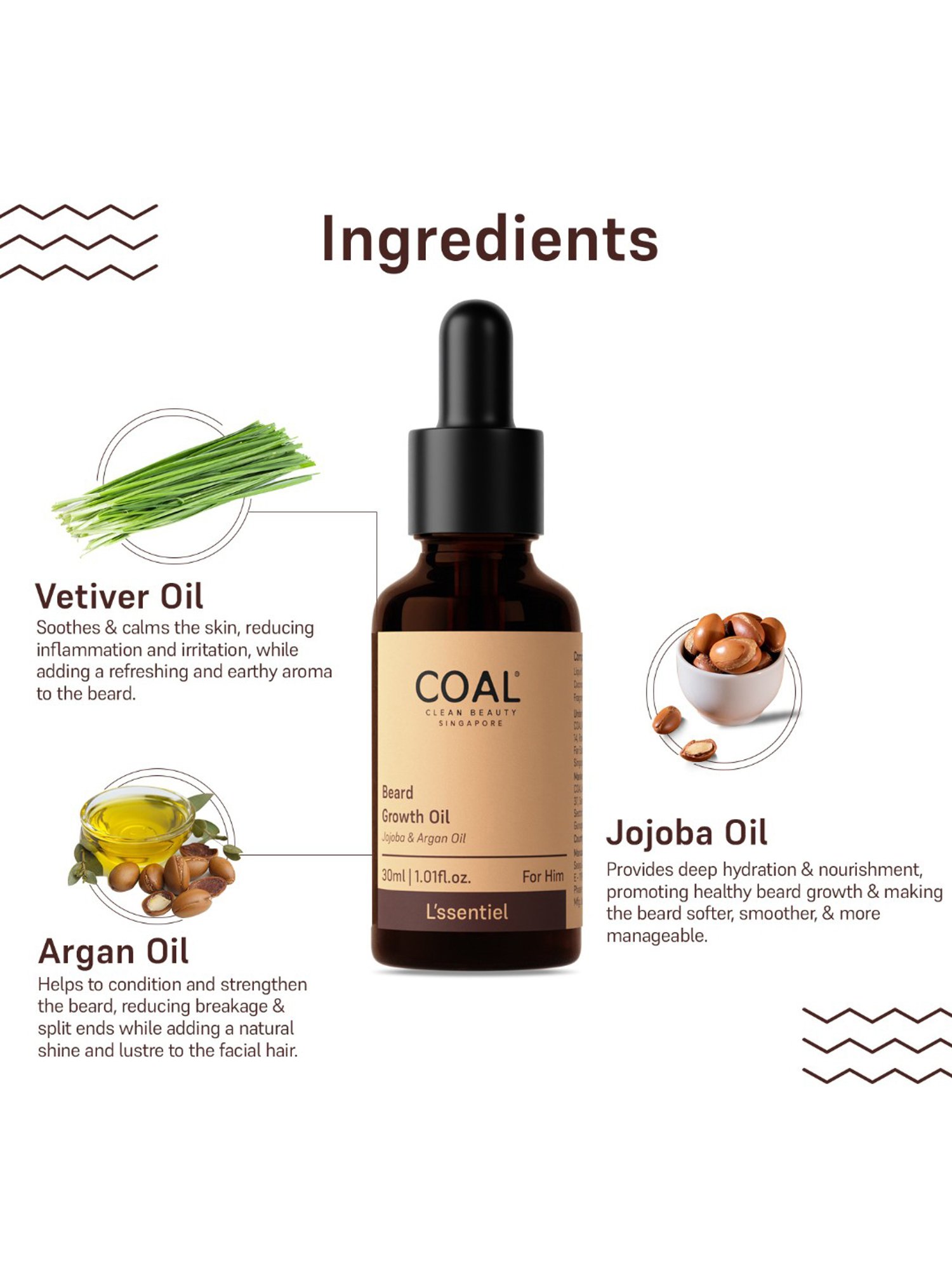 COAL Clean Beauty Beard Growth Oil - 30 ml