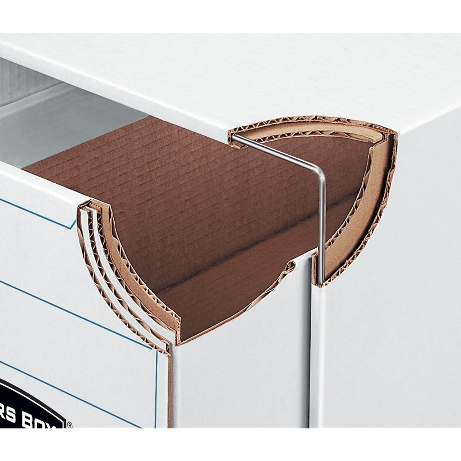 Bankers Box STOR/DRAWER STEEL PLUS Extra Space-Saving Filing Cabinet, Stacks up to 5 High, Letter, 6 Pack (00311)