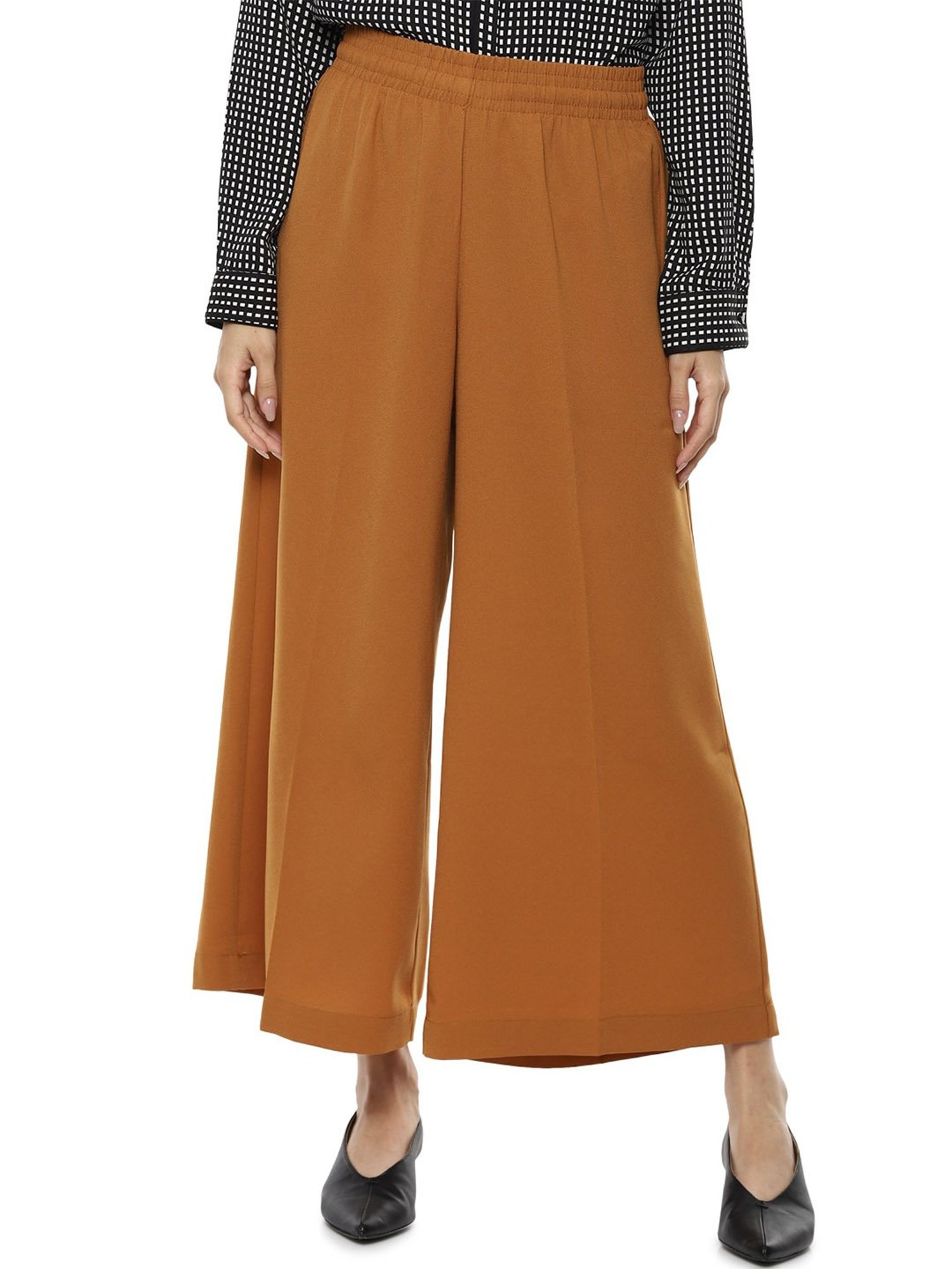 Van Heusen Rust Regular Fit Palazzos