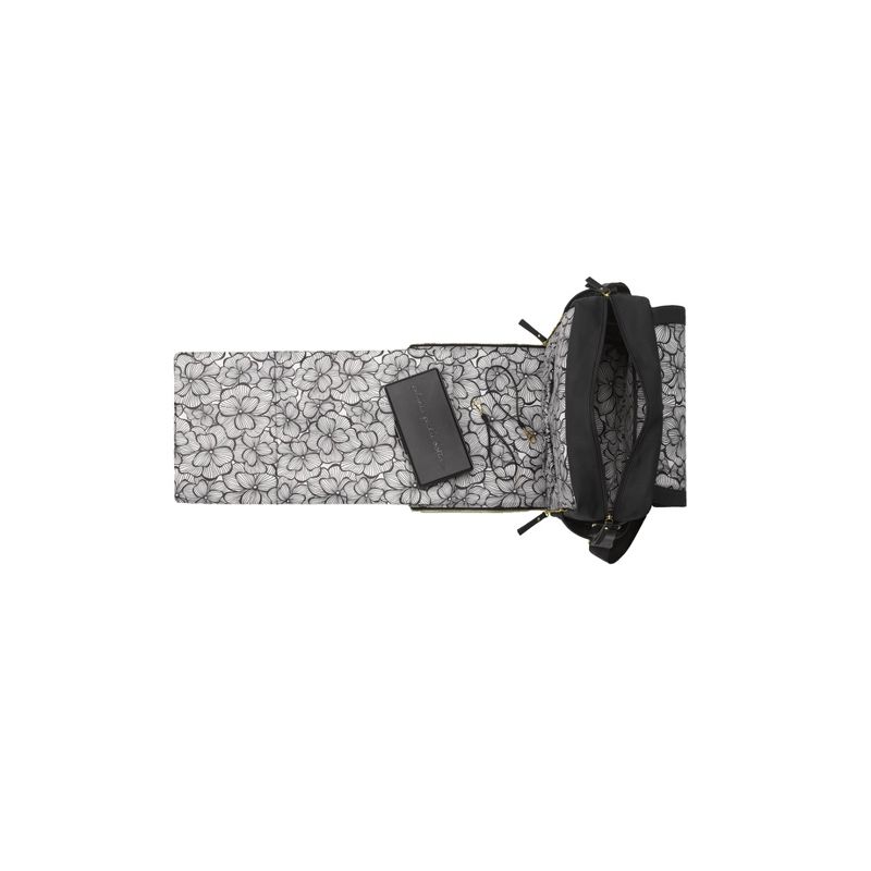 Petunia Pickle Bottom Boxy Diaper Bag - Black Matte Leatherette