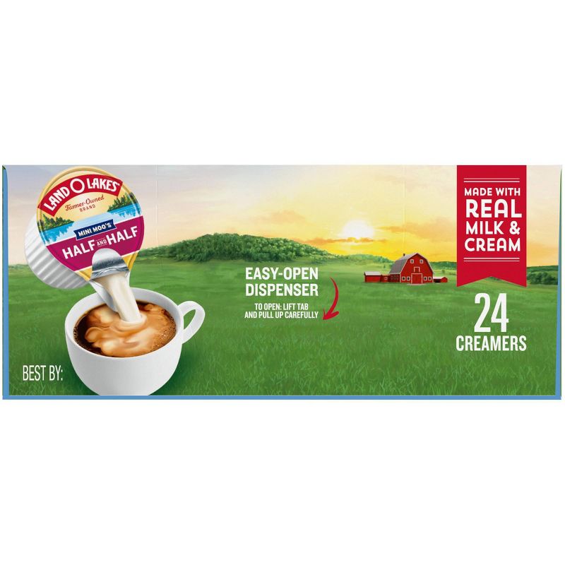 Land O' Lakes Mini Moo's Half & Half Coffee Creamer - 24ct