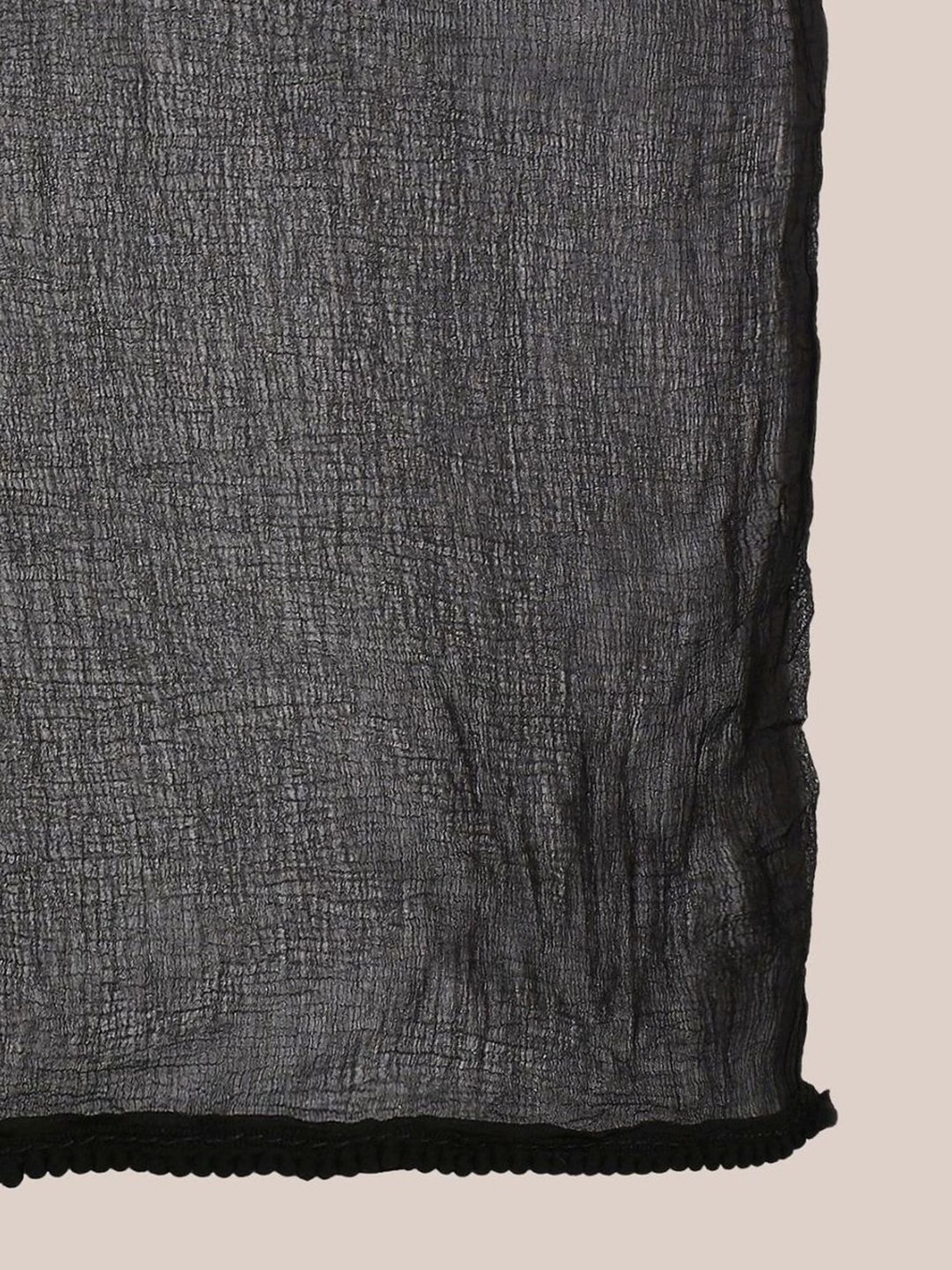 Dupatta Bazaar Black Cotton Dupatta