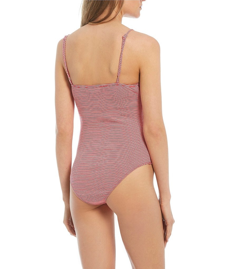 GB Stripe Cinched Front Bodysuit