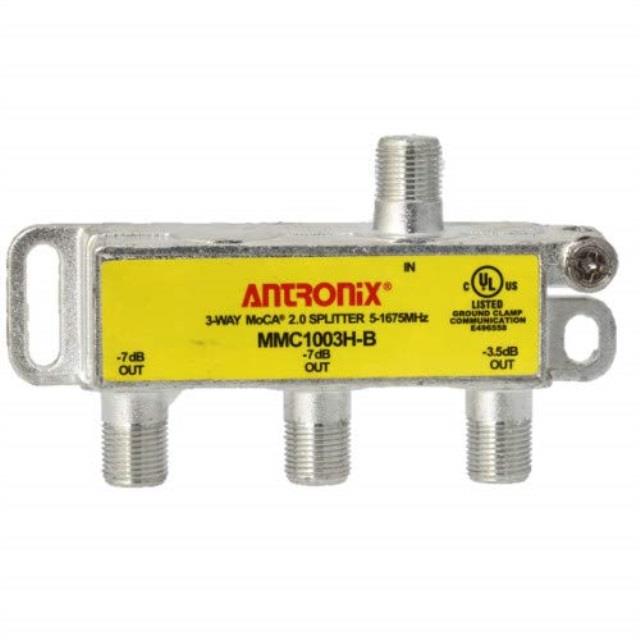 3 way antronix mmc1003hb 51675 mhz moca 2.0 splitter for frontier formerly verizon fios