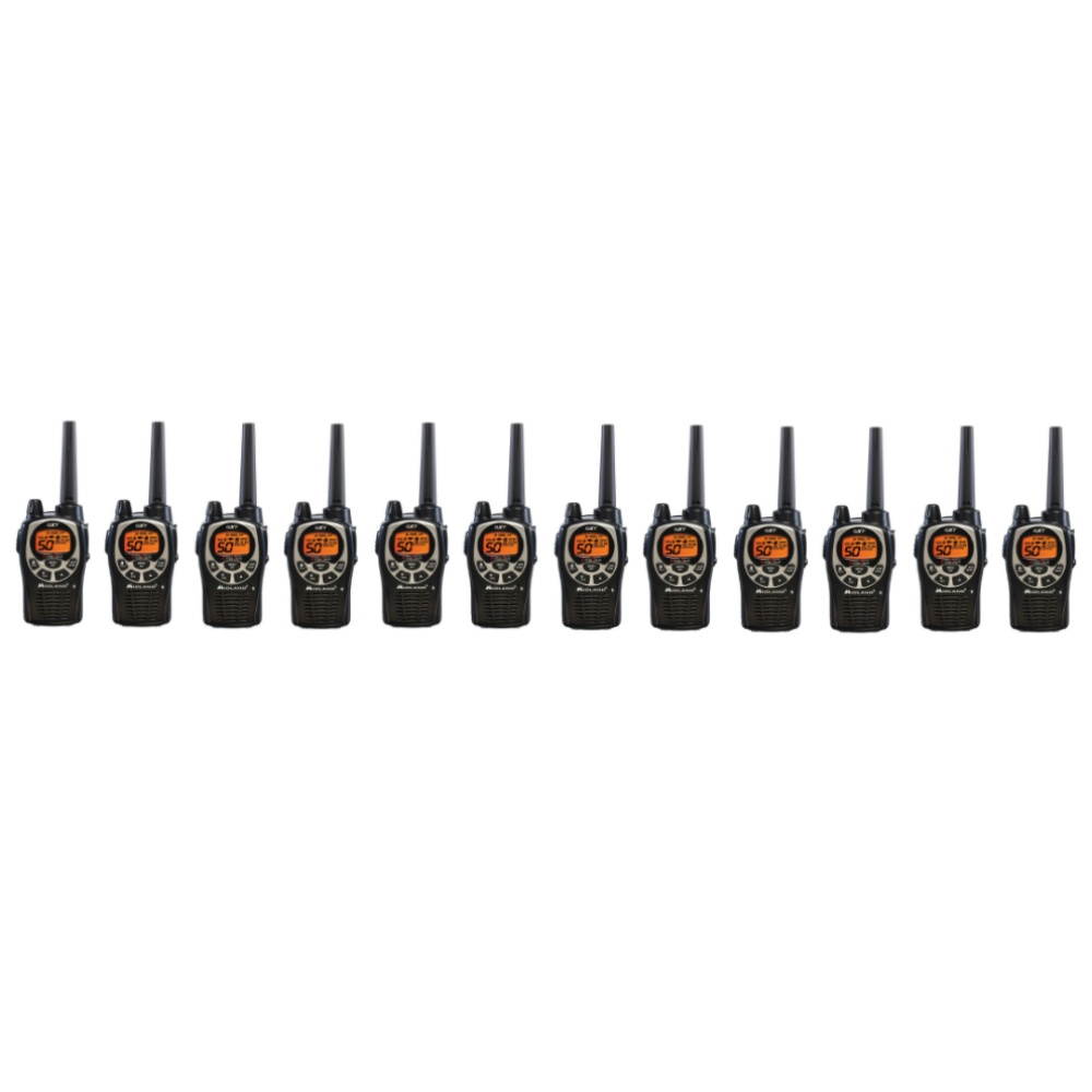 Midland GXT1000VP4, 50 Channel GMRS Two Way Radio (12 Pack)