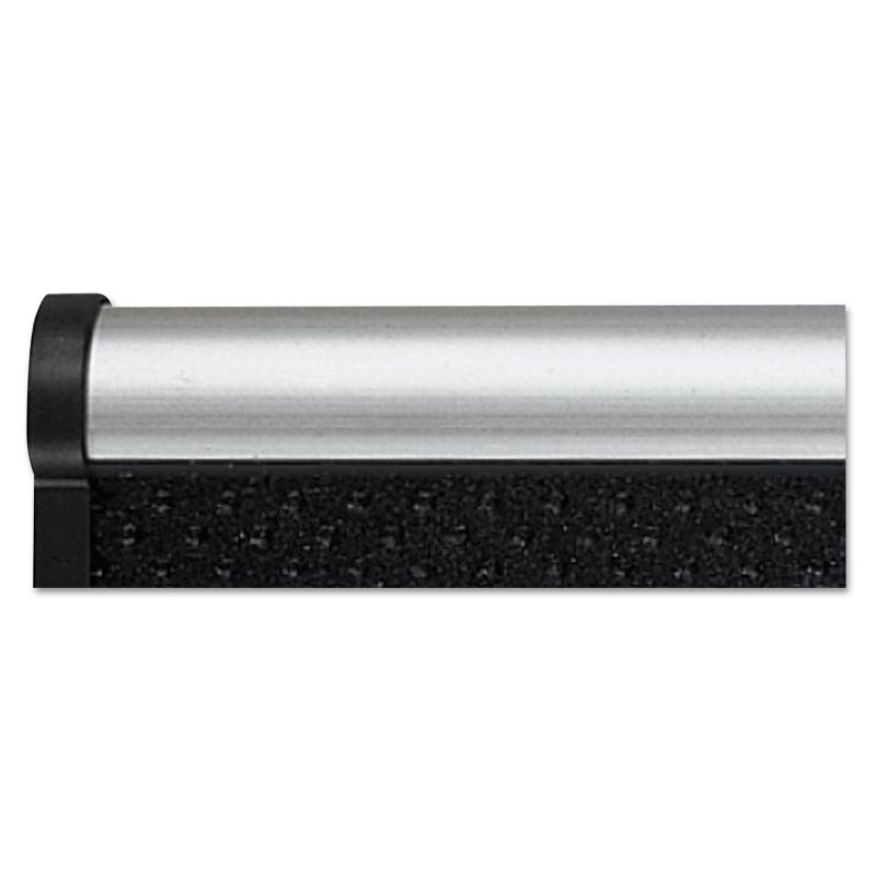 Quartet Embossed Bulletin Board Hi-Density Foam 72 x 48 Black Aluminum Frame B347A