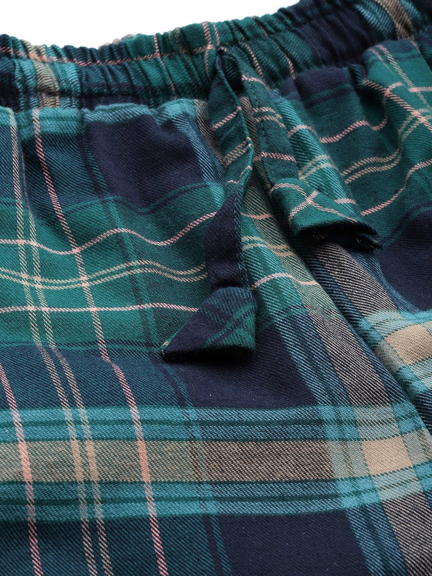 One Femme Green Check Pyjamas