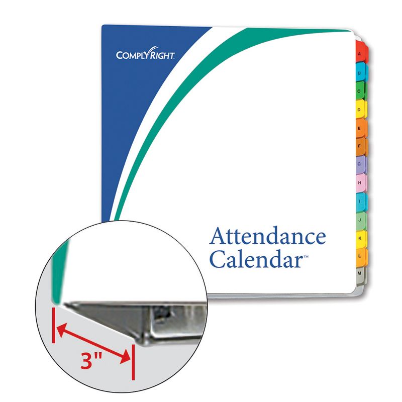 ComplyRight 2021 Attendance Calendar Kit, White, Pack of 200 (A1411W16PK200) 