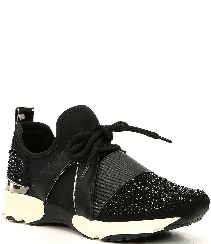 Carvela Lament Bling Embellished Lace-Up Sneakers