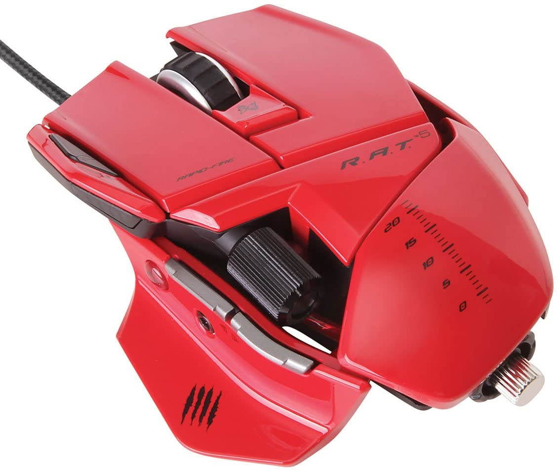 Mad Catz R.A.T.5 Gaming Mouse for PC and Mac - Matte Black