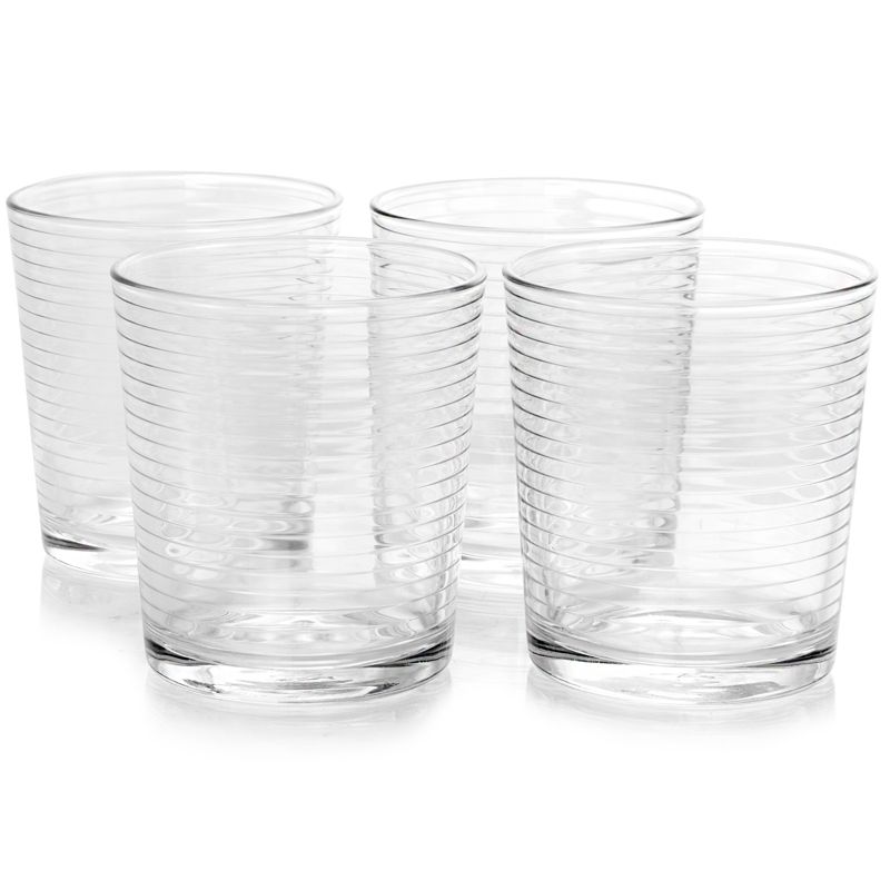 Pasabahce Doro 4 Piece 7 Ounce Juice Glass Set in Clear Glass