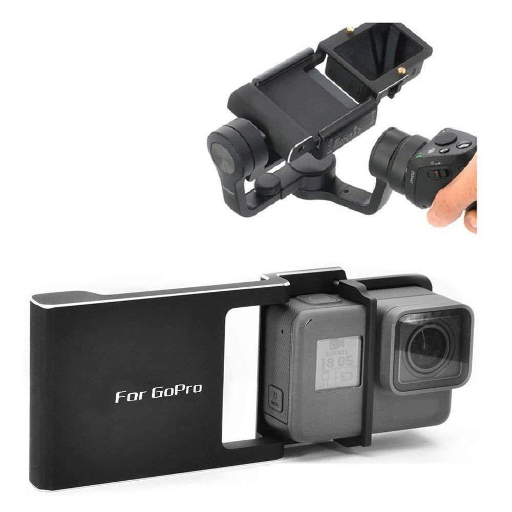 Yifant Hero 5 4 3 3+ Adapter Mount Switch Plate Board Accessories Aluminum Alloy for DJI Osmo Mobile Gimbal Handheld Holder Connecting Go-pro 5 4 3+
