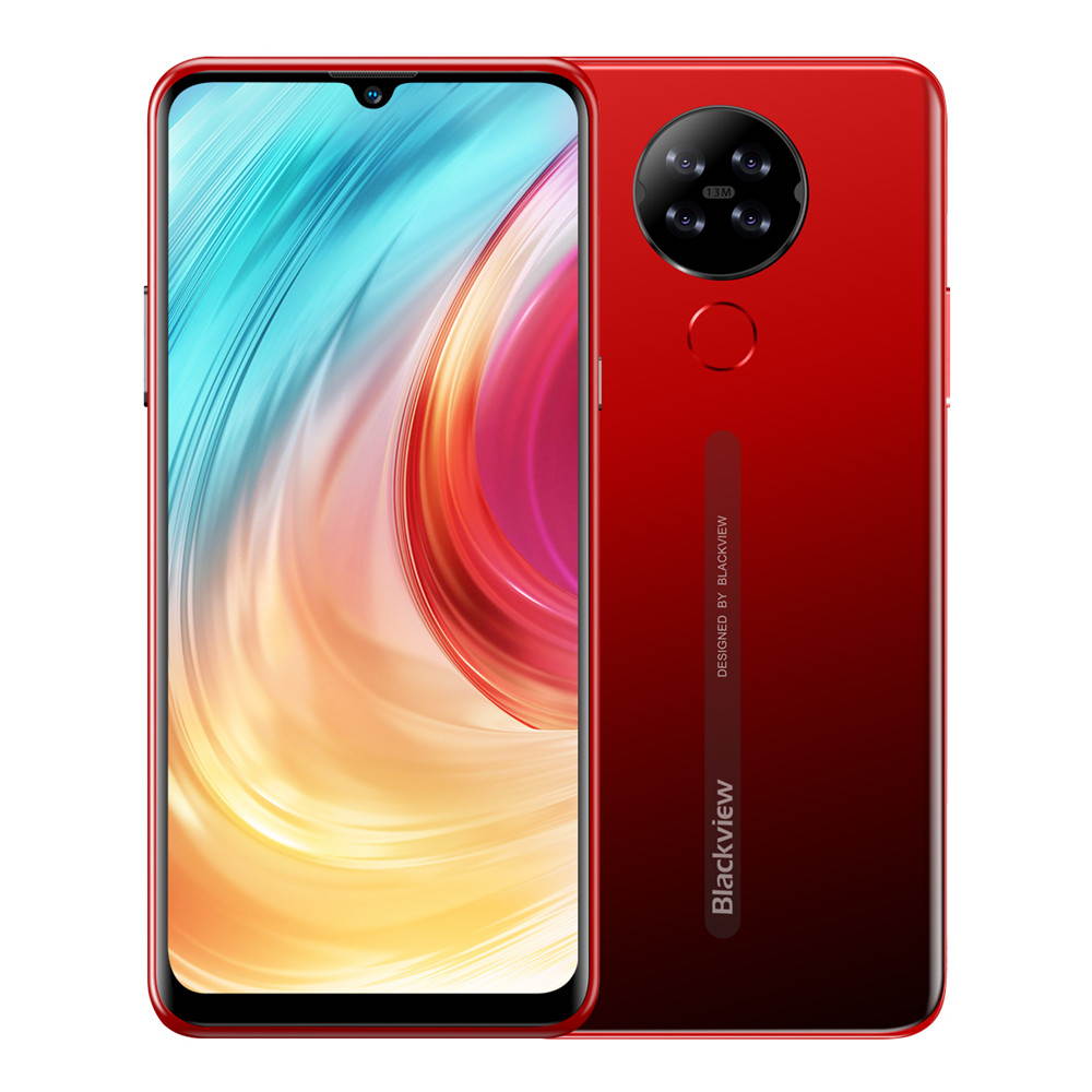 Blackview A80 Quad Rear Camera Android 10.0 Go Mobile Phone 6.21' Waterdrop HD Screen 2GB+16GB Cellphone 4200mAh 4G Smartphone