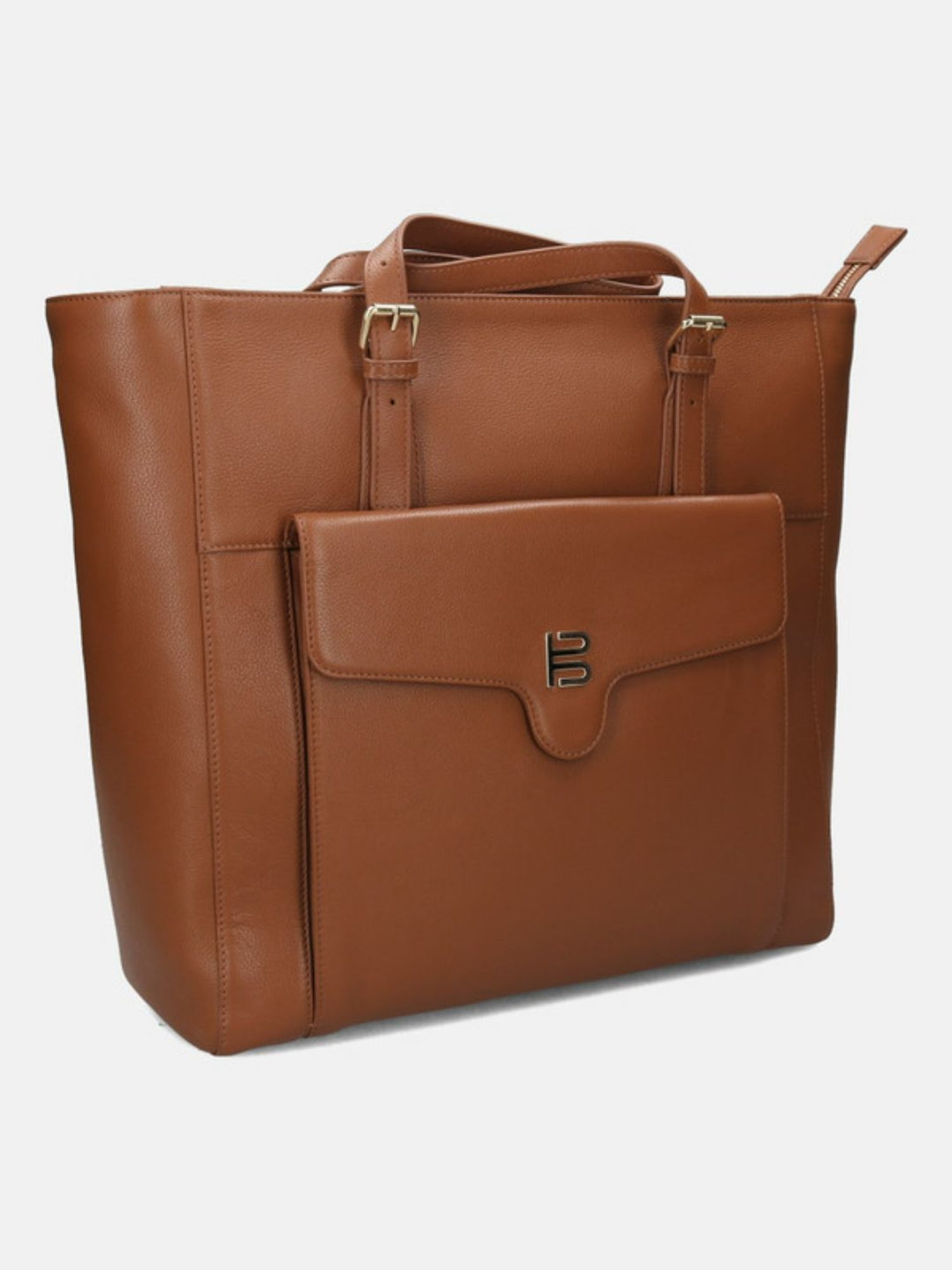 BAGATT Veneto Brown Medium Leather Tote Bag