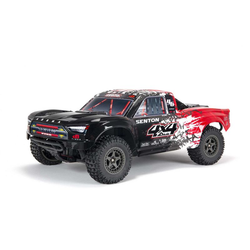 ARRMA RC Truck 1/10 SENTON 4X4 V3 3S BLX Brushless Short Course Truck RTR (Battery and Charger Not Included), Red, ARA4303V3T2