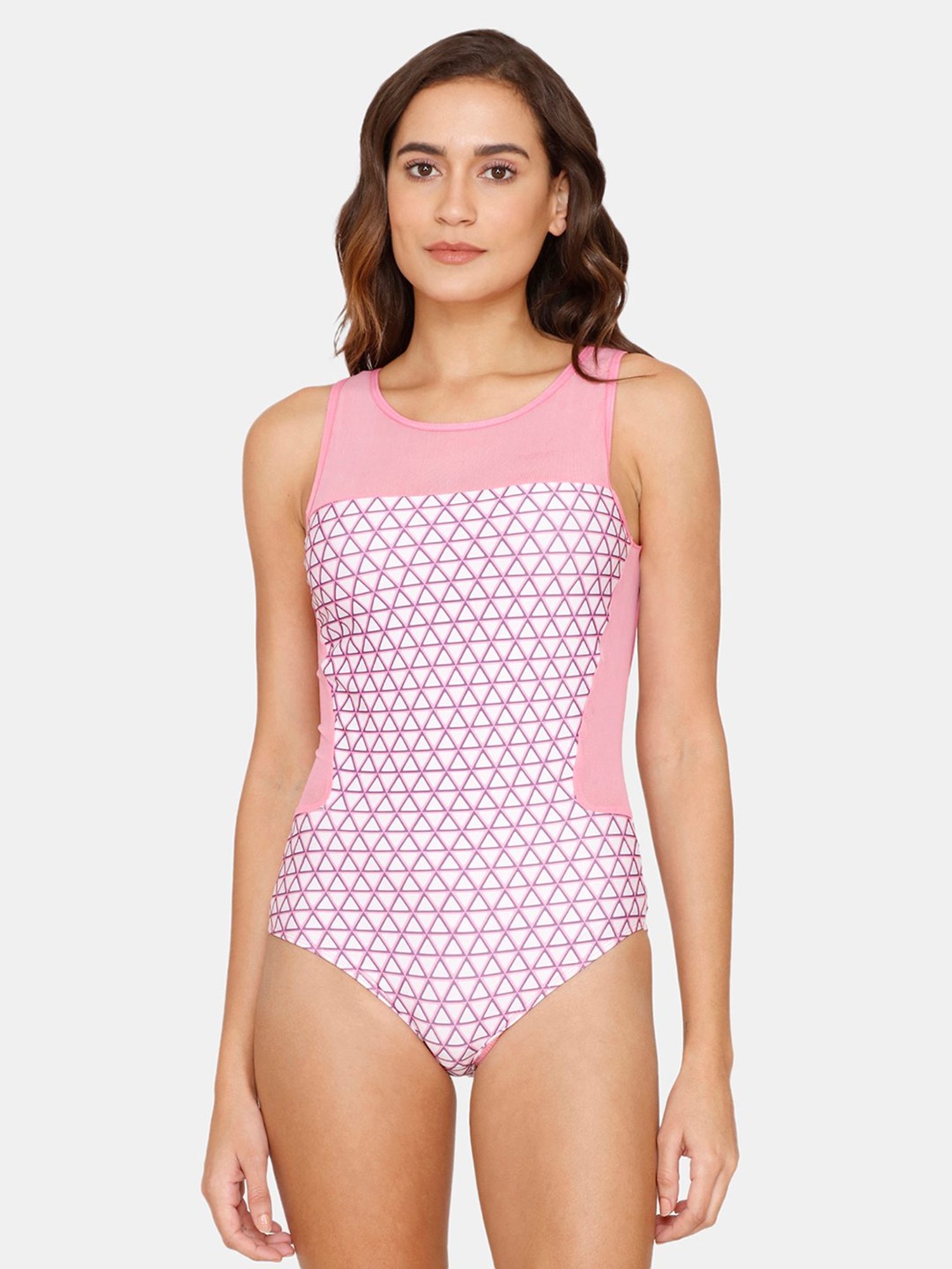 Coucou by Zivame Pink Printed Swimsuit