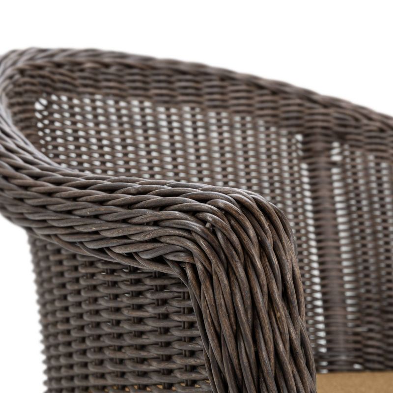 Cumberland 2pc Dining Chair Set Cafe Brown Frame Spectrum Caribou Mocha Fabric - La-Z-Boy