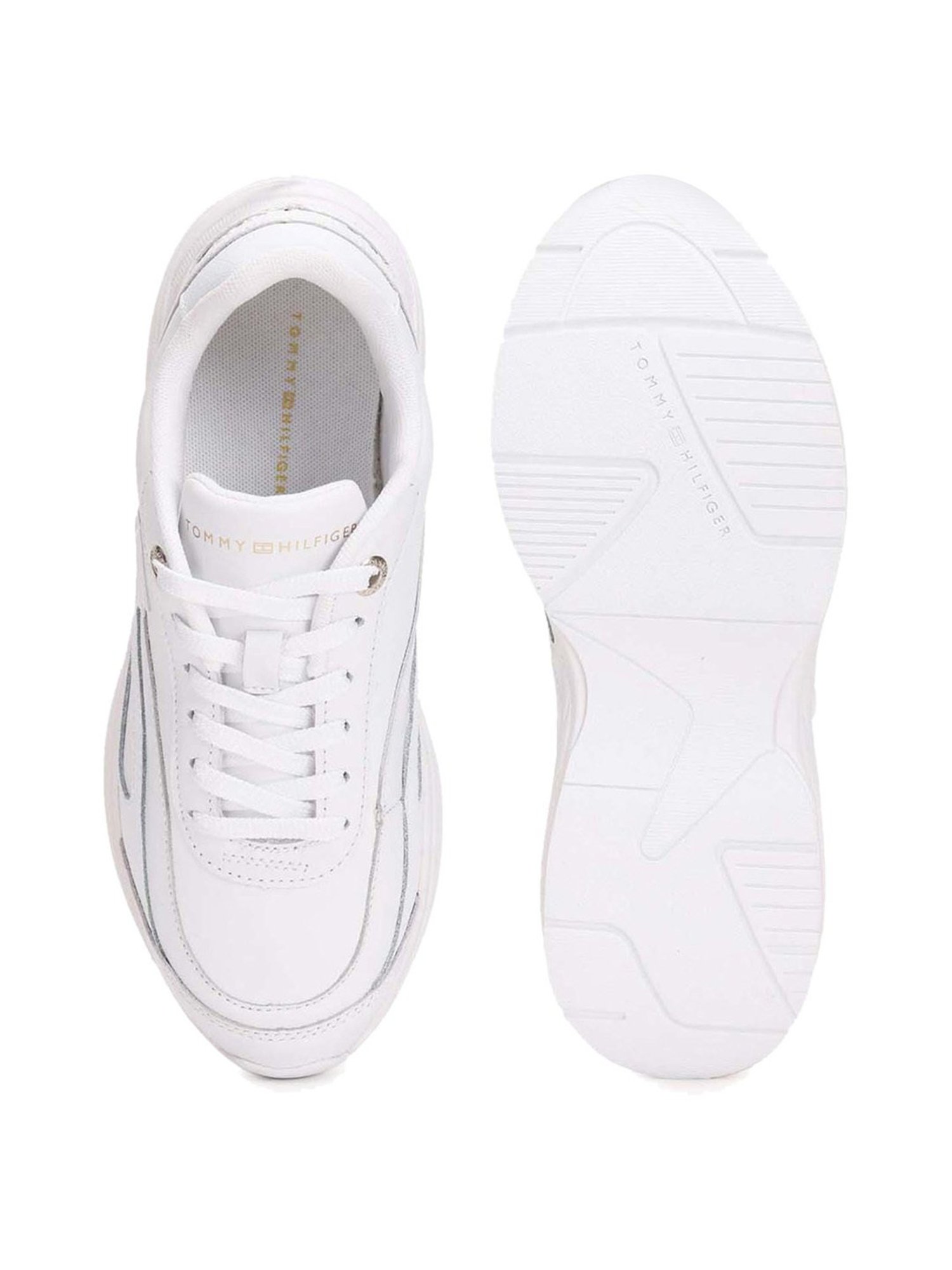 Tommy Hilfiger Women's White Casual Sneakers