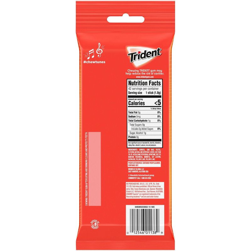 Trident Tropical Twist Sugar Free Gum - 3ct/14pc