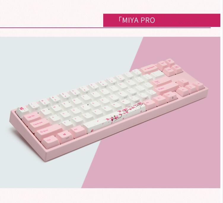 Ducky X Varmilo MIYA Pro Ergonomic Design,Cool Exterior 68 Keys Type-C Cable Detachable Mechanical Gaming  Keyboard For Office And Game- Chinese Hua Dan Verison( No Backlit)
