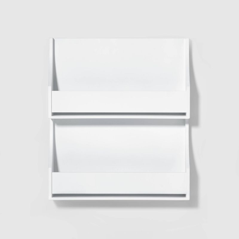 2 Tier Book Shelf White - Pillowfort™
